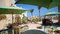 El Gouna, Turtle`s Inn, Terrasse mit Blick zum Hafen